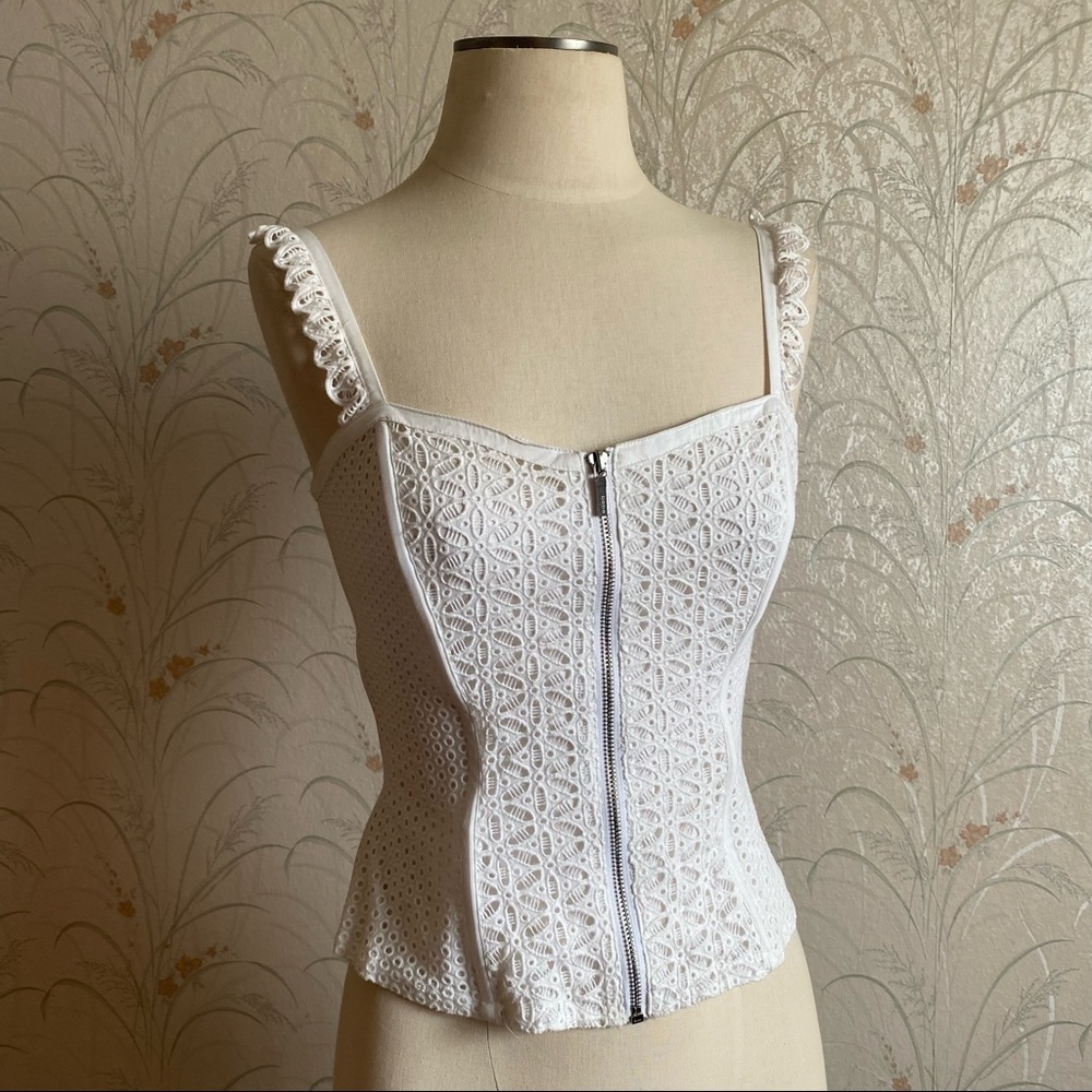 Vintage BEBE cottagecore corset top